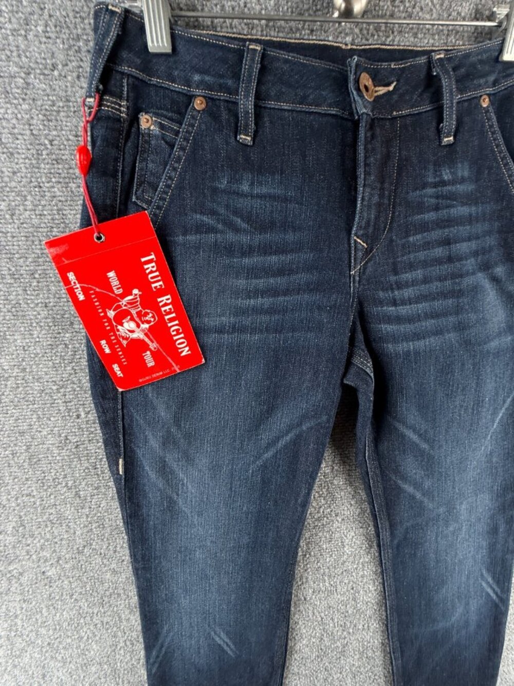 NWT True Religion Denim Jeans USA Size 29 Cotton Blend Stella Skinny ACTL 29X30 - Picture 3 of 16